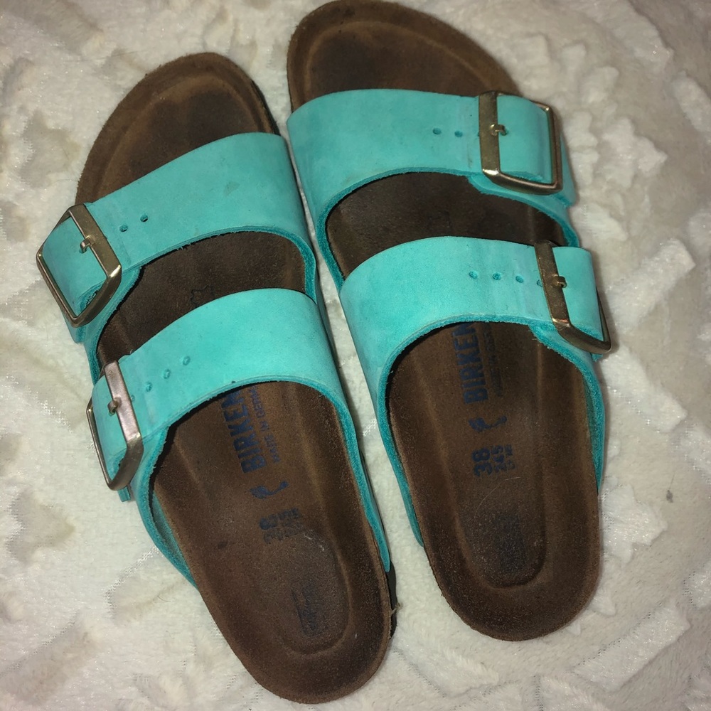 BLUE BIRKENSTOCKS